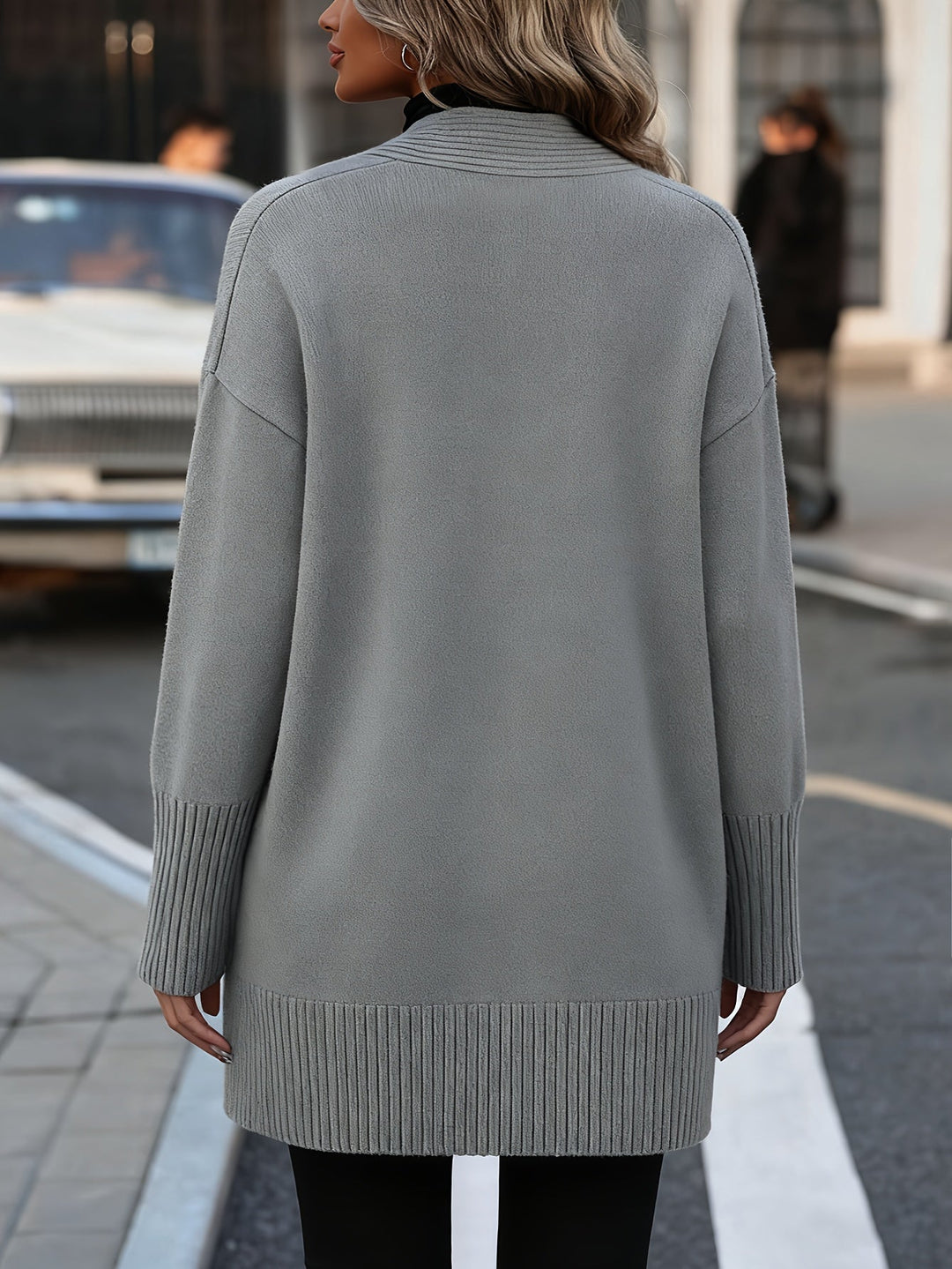 Navira – cardigan en tricot côtelé