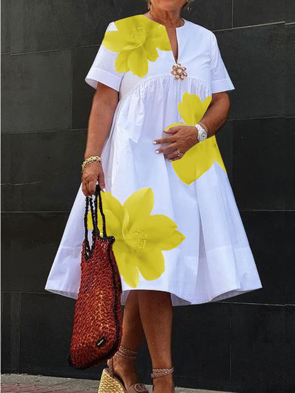 Orvina – Robe midi plissée tissée