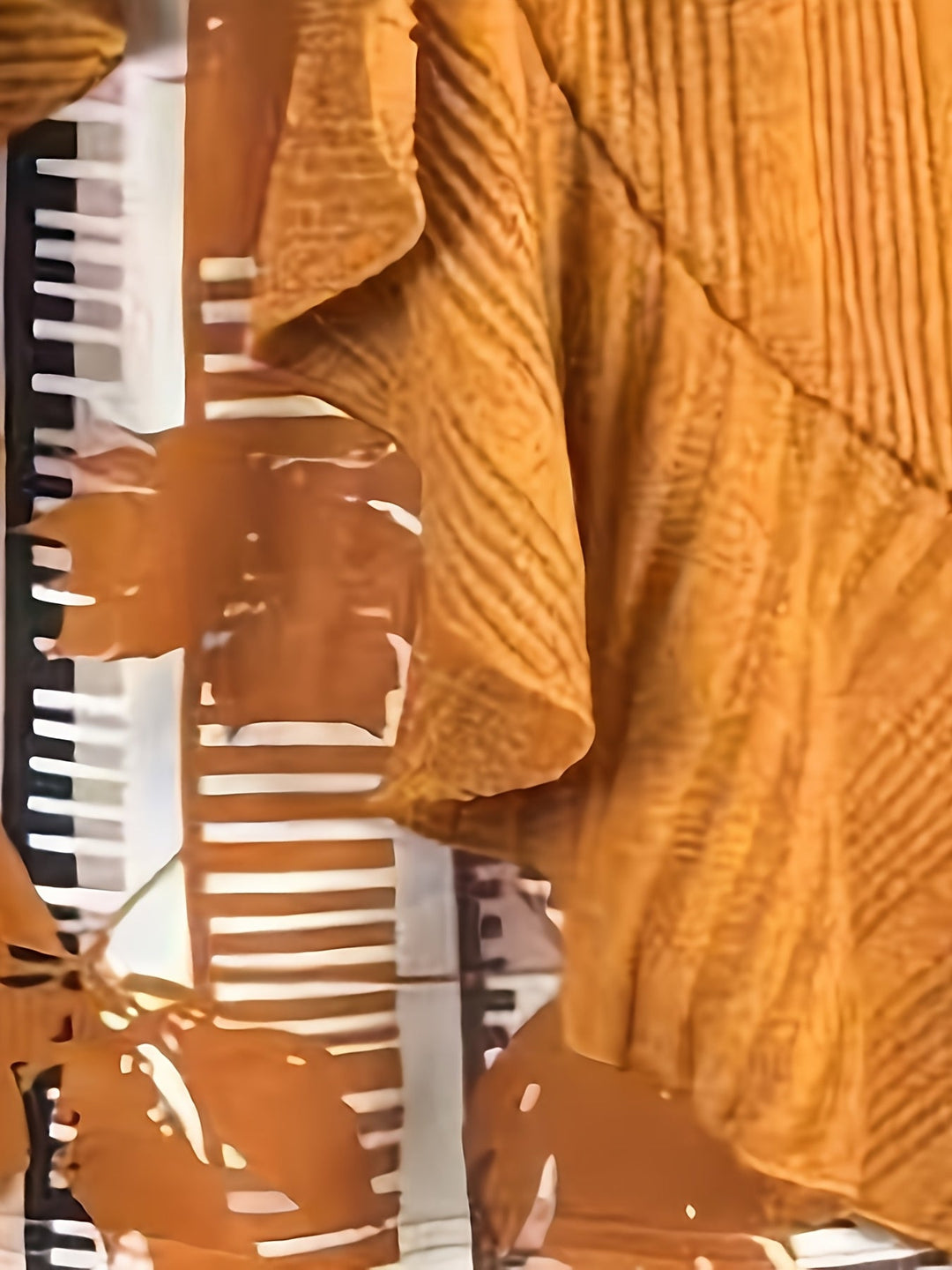Zelara – Ensemble deux pièces en maille côtelée, blouse longue