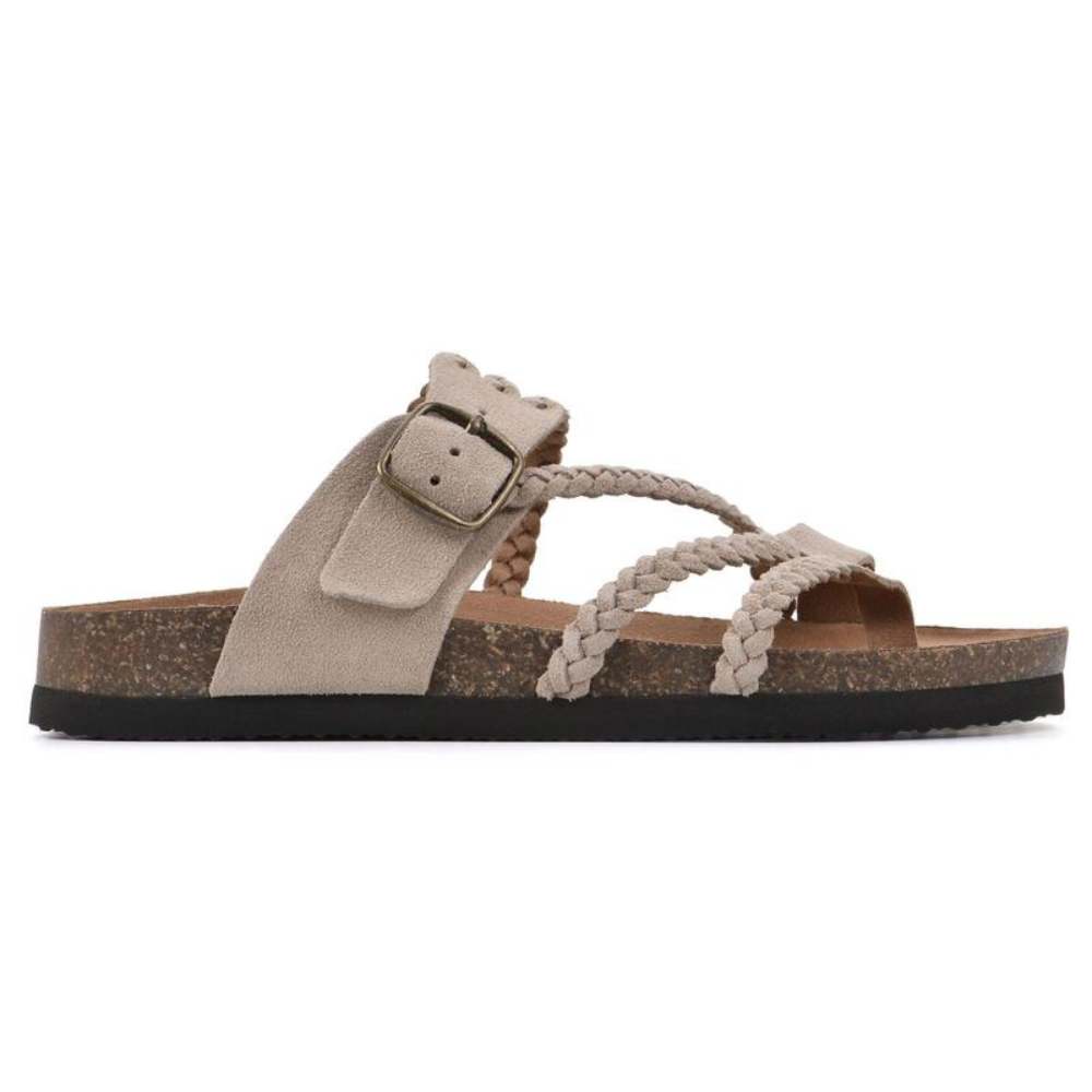 Selira – sandales tressées en daim