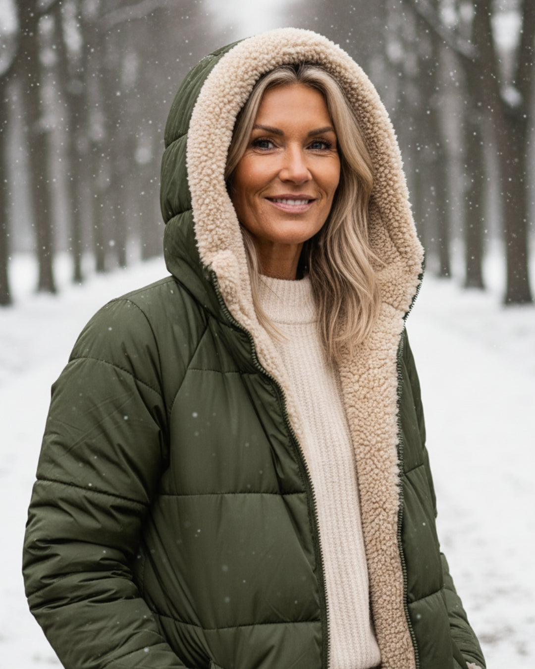 Arlise – manteau réversible en sherpa