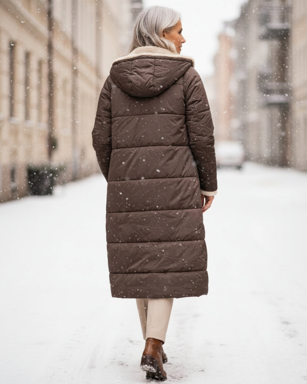 Arlise – manteau réversible en sherpa