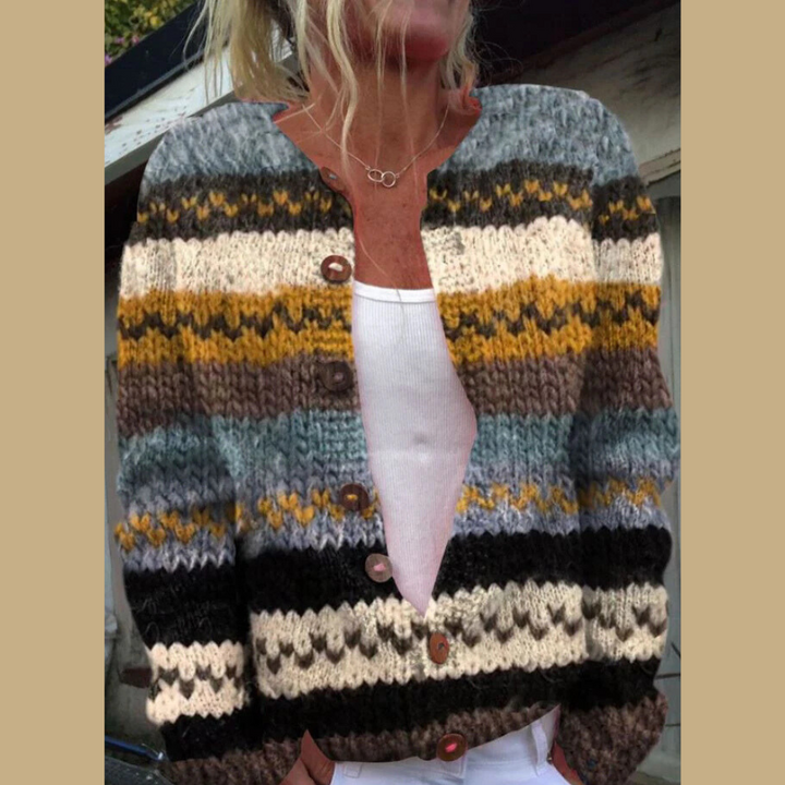 Serava – cardigan en tricot à patte de boutonnage