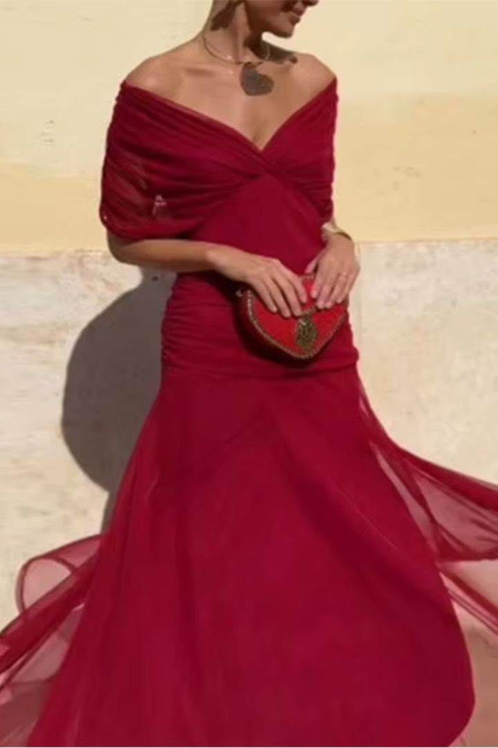 Veyla – Robe maxi à décolleté en V
