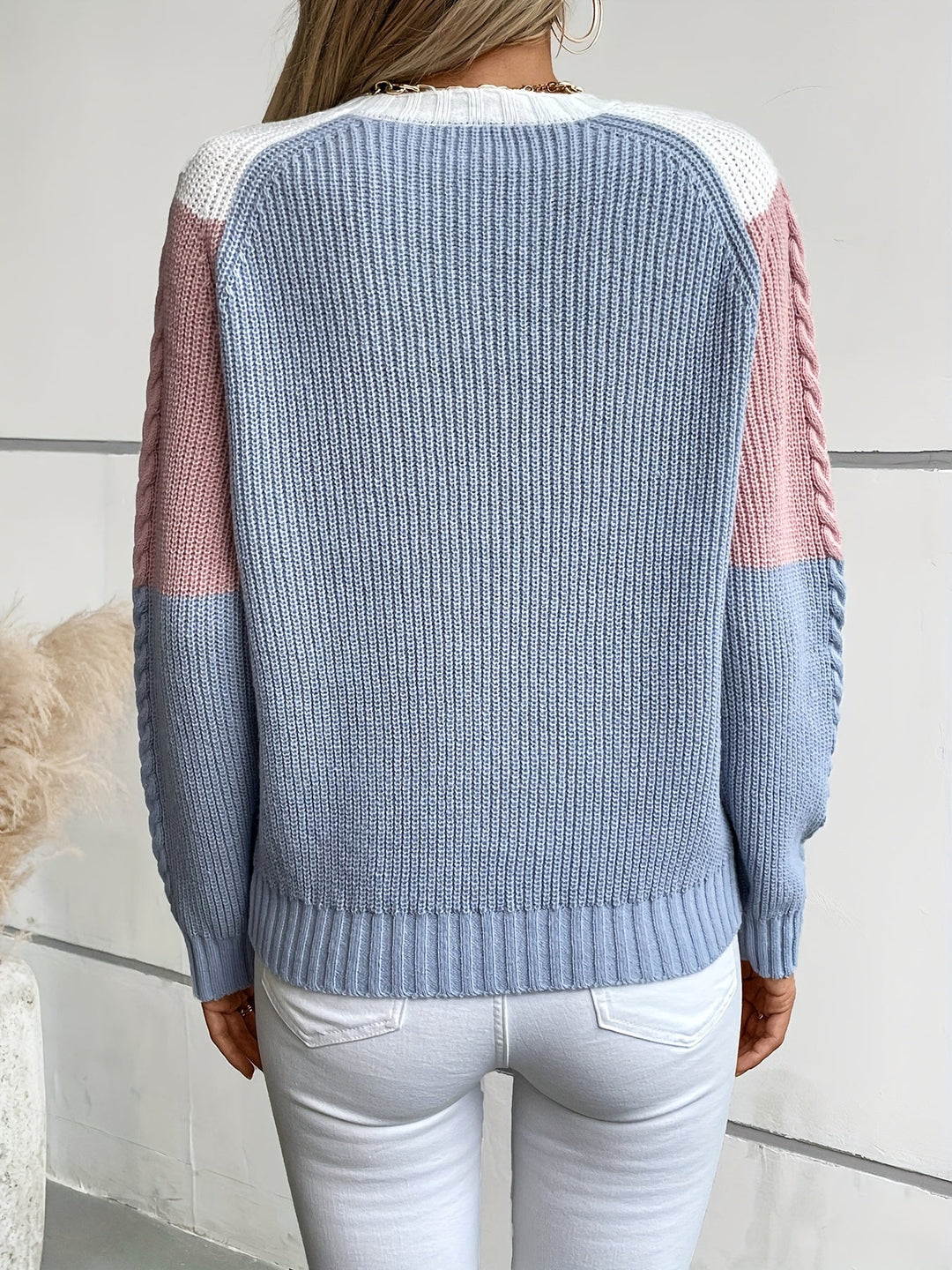 Kevara – Pull en maille à blocs de couleur