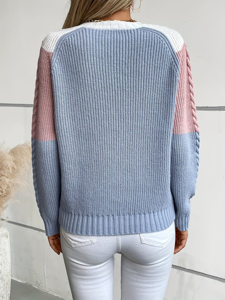 Kevara – Pull en maille à blocs de couleur