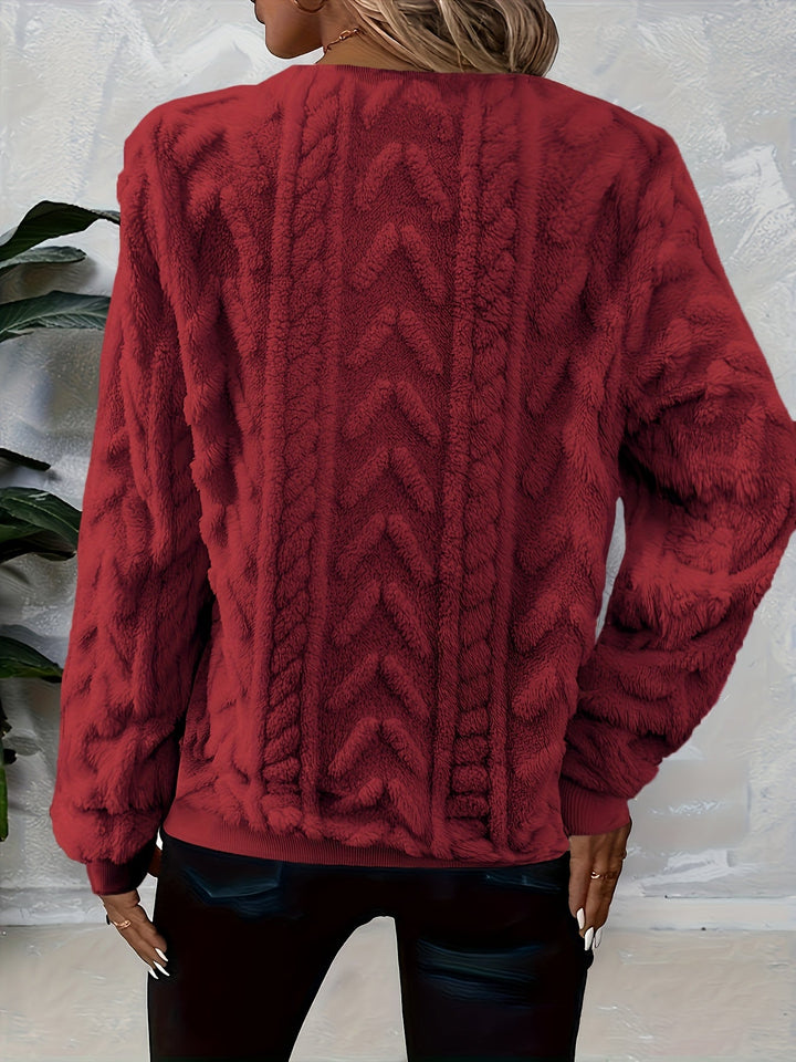 Tirena – sweat-shirt tricoté doublé