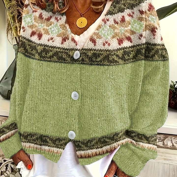 Mireva – gilet en maille à blocs de couleur