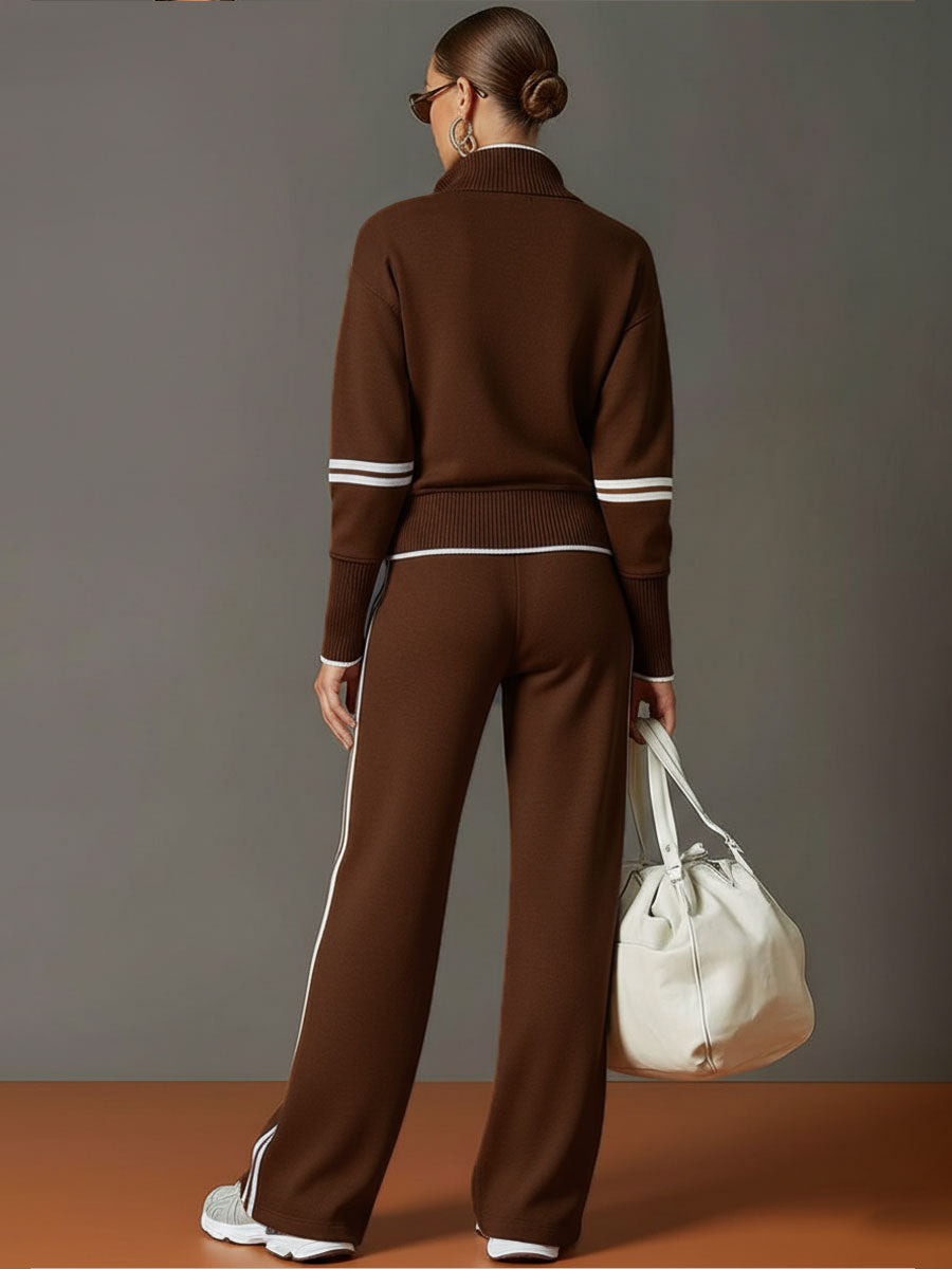 Mireva – Ensemble blouse et pantalon à jambes larges
