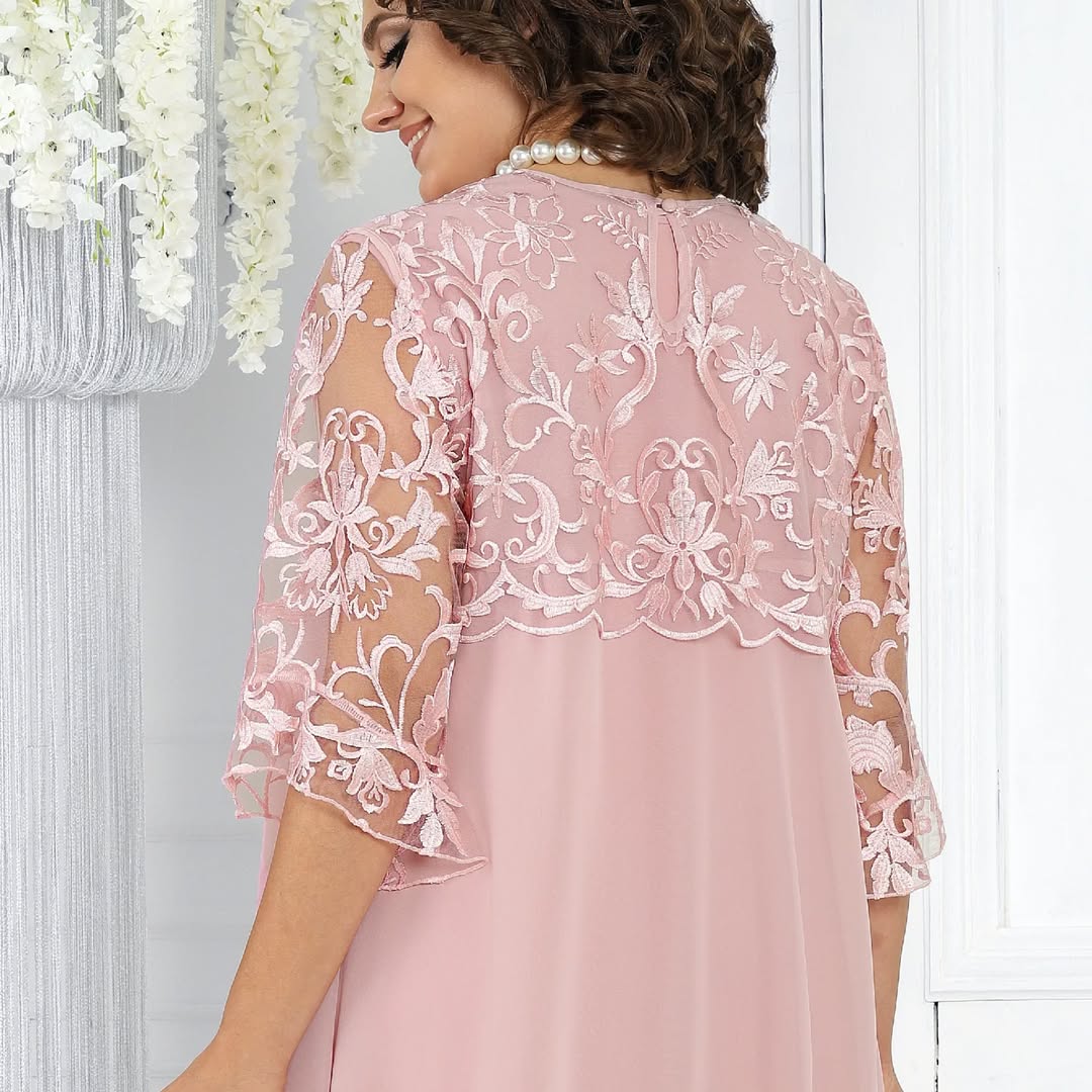 Novira – À empiècements patchwork en mousseline, robe