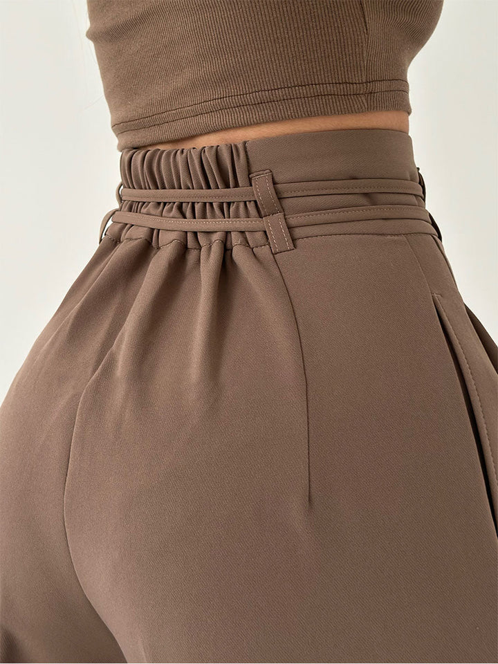 Avenya – pantalon tissé à jambes larges