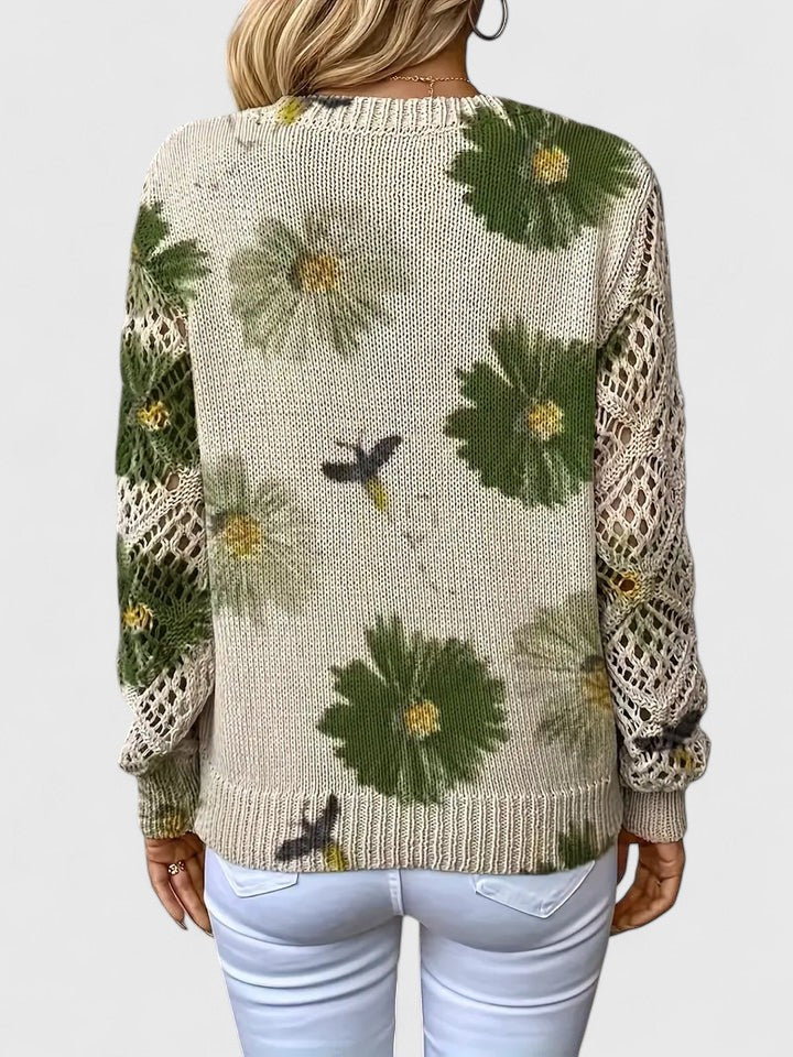 Rivena – pull col V en maille fine