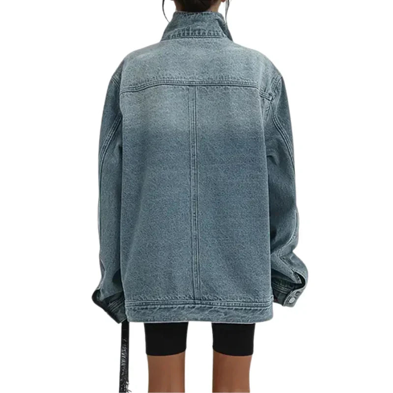 Tevara – Veste tissée à boutonnage croisé asymétrique