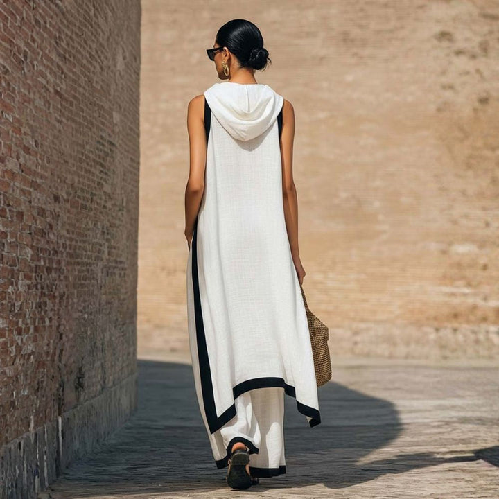 Avylen – Ensemble asymétrique en lin et coton
