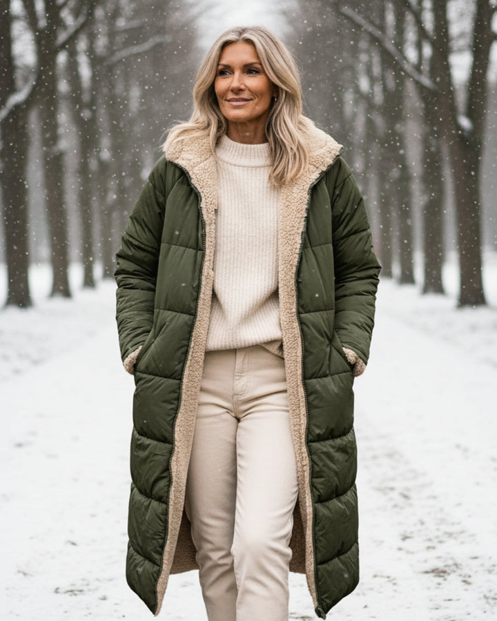 Arlise – manteau réversible en sherpa
