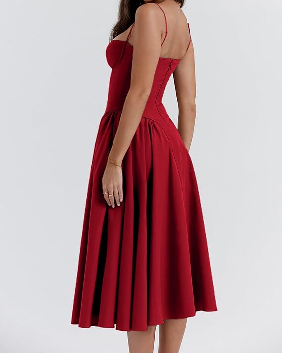 Mevara – robe tissée style corset