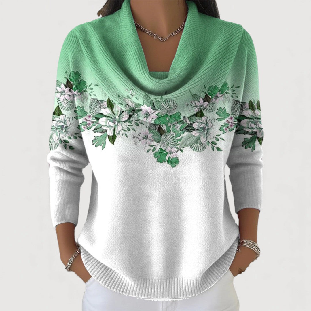 Selora – Col montant large en maille de coton, pull