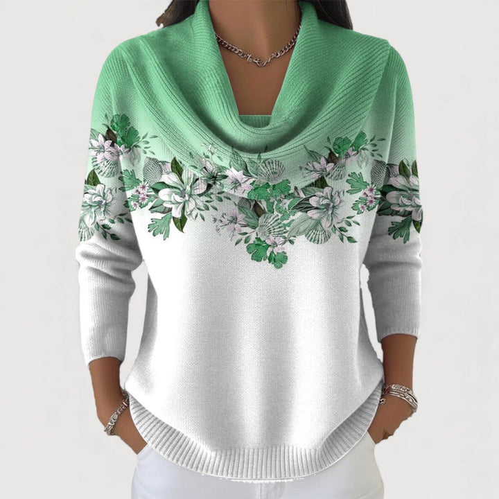 Selora – Col montant large en maille de coton, pull
