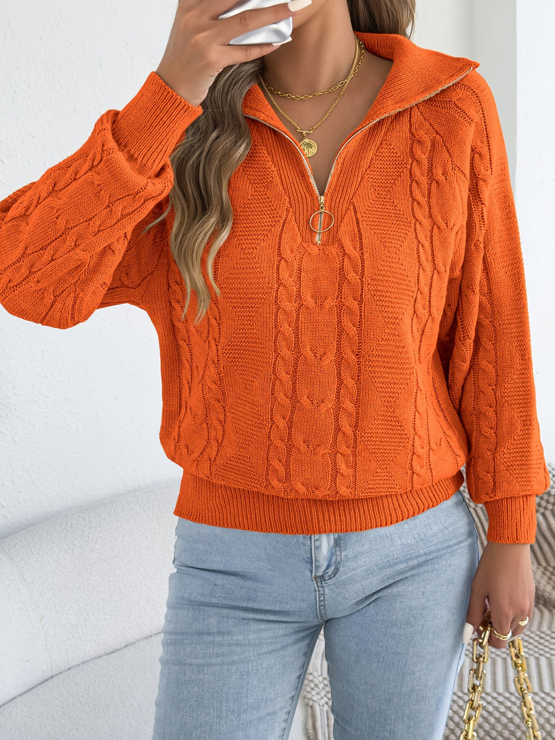 Mevira – pull en maille à manches lanterne