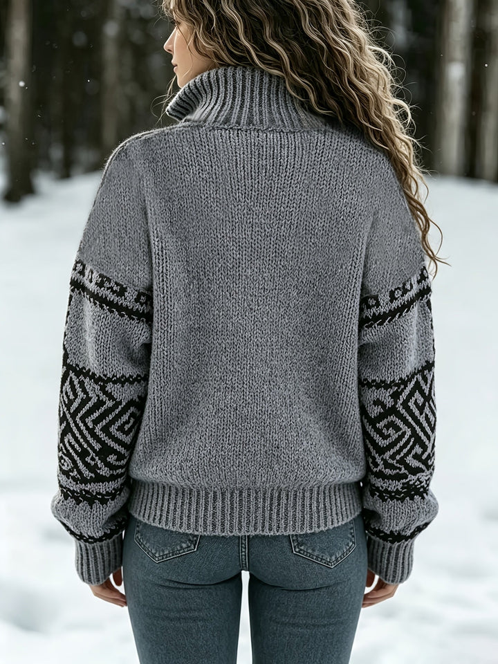 Calyne – Pull en tricot jacquard Fair Isle