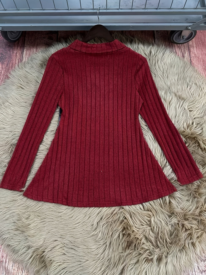Tavina – T-shirt en maille patchwork