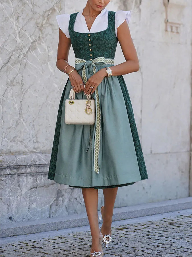Navira – robe tissée à devant arrondi