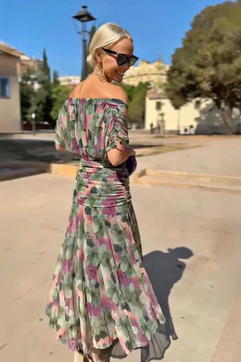 Veyla – Robe maxi à décolleté en V