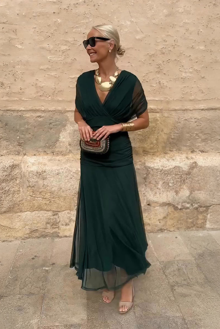 Veyla – Robe maxi à décolleté en V