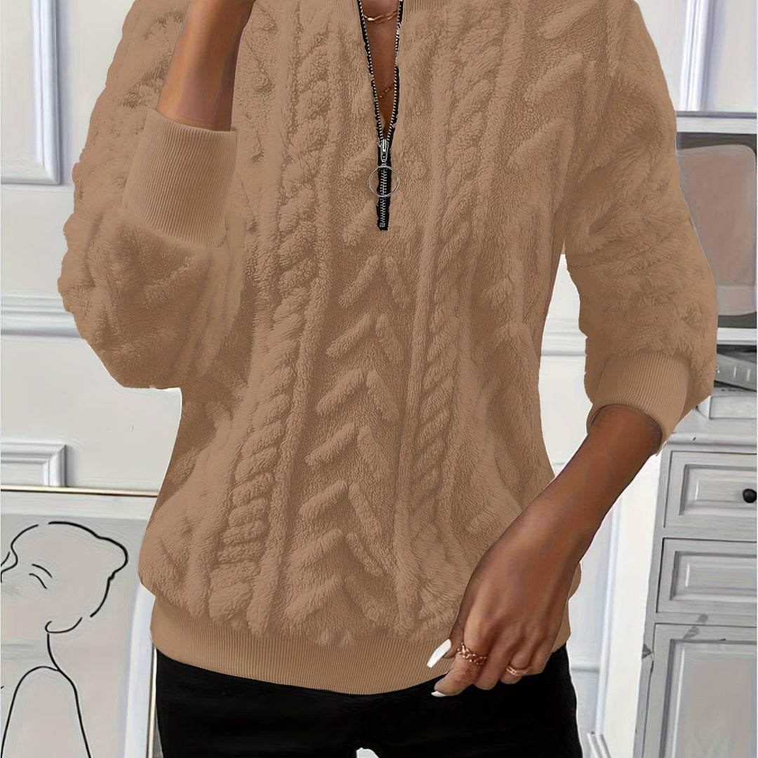 Tirena – sweat-shirt tricoté doublé
