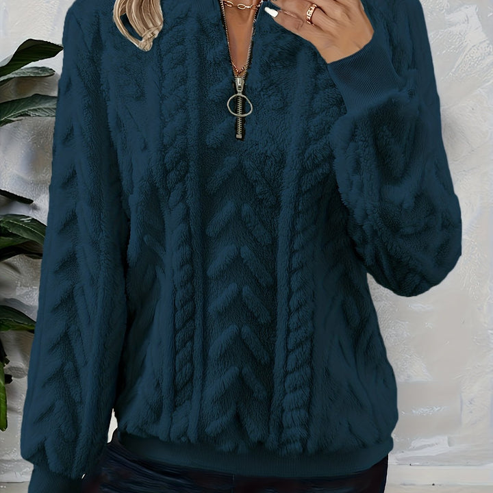 Tirena – sweat-shirt tricoté doublé