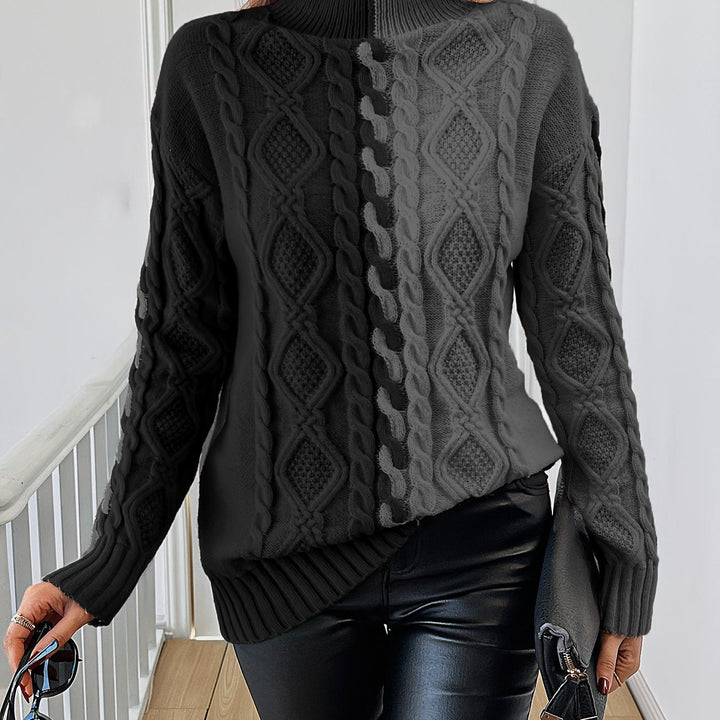 Nerise – Blouse en tricot à rayures verticales