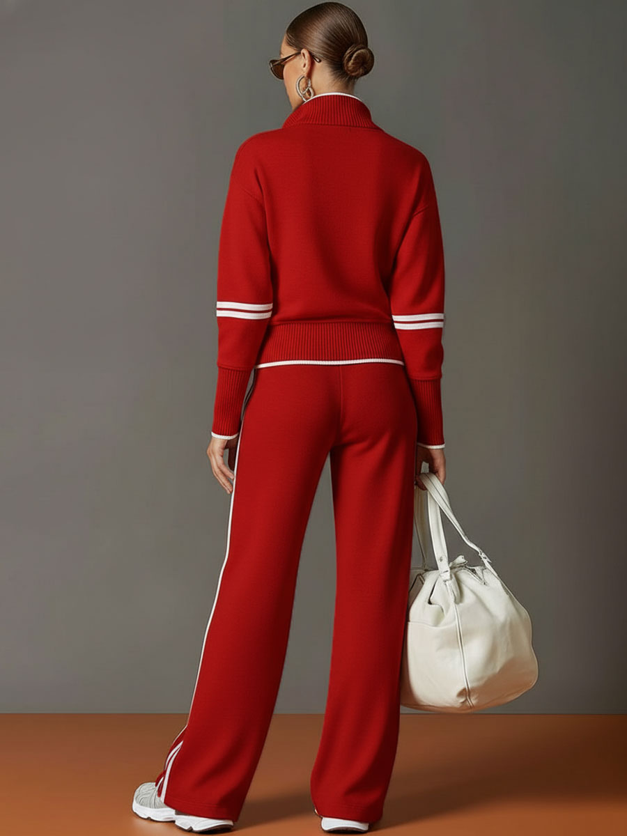 Mireva – Ensemble blouse et pantalon à jambes larges
