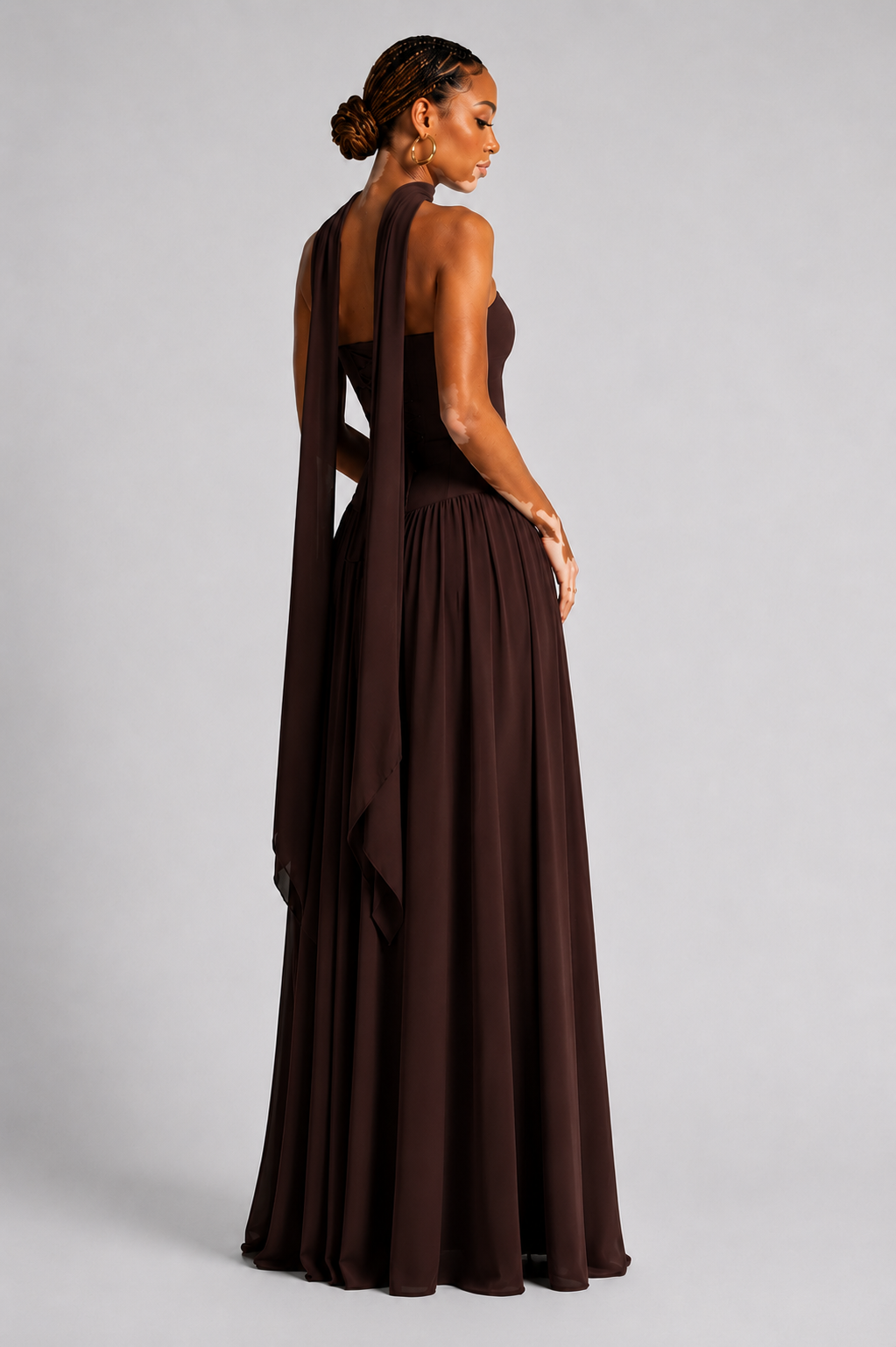 Eryla – Robe maxi à dos nu