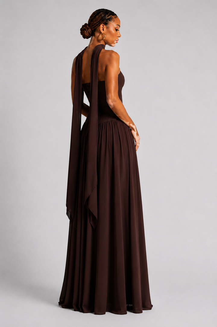 Eryla – Robe maxi à dos nu