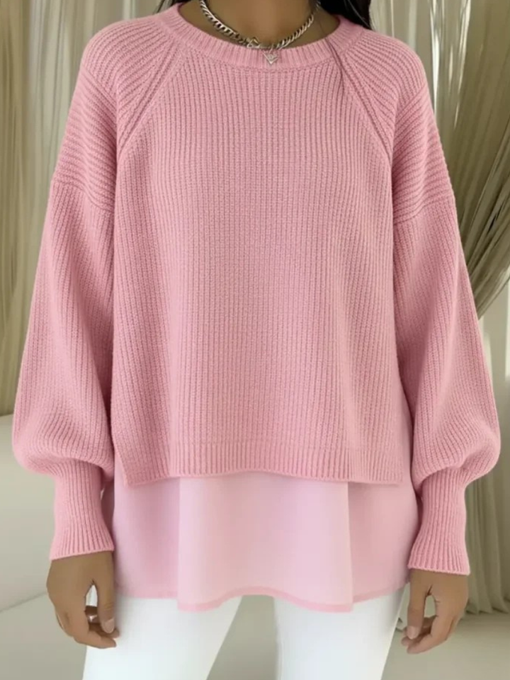 Mireva – pull en maille à ourlet superposé