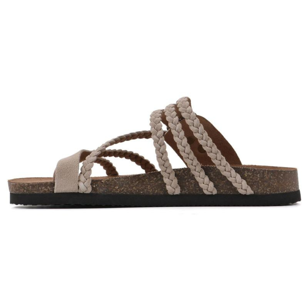 Selira – sandales tressées en daim