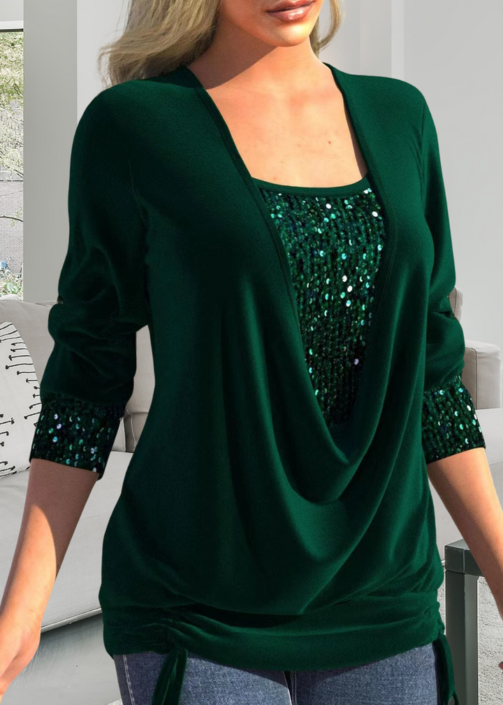 Rivena – ensemble deux pièces avec top en sequins
