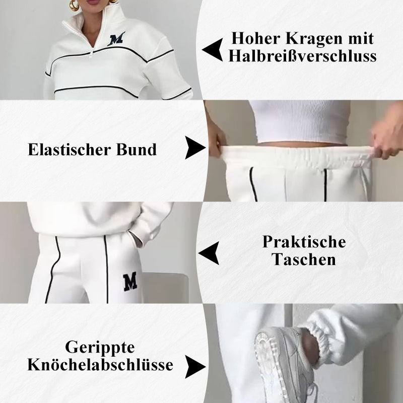Rilena – Ensemble 2 pièces sweat-shirt à bandes latérales