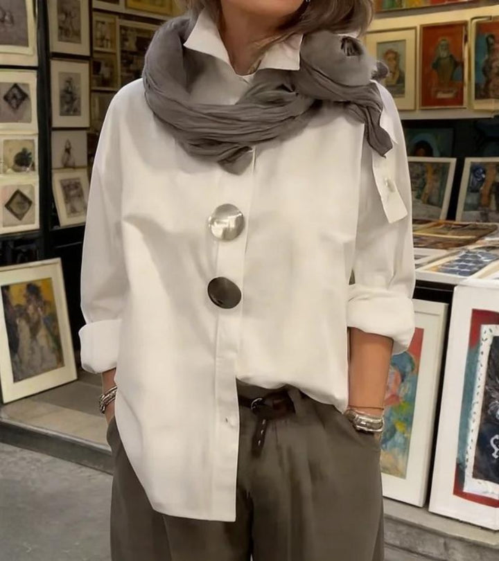 Virela – blouse à col montant