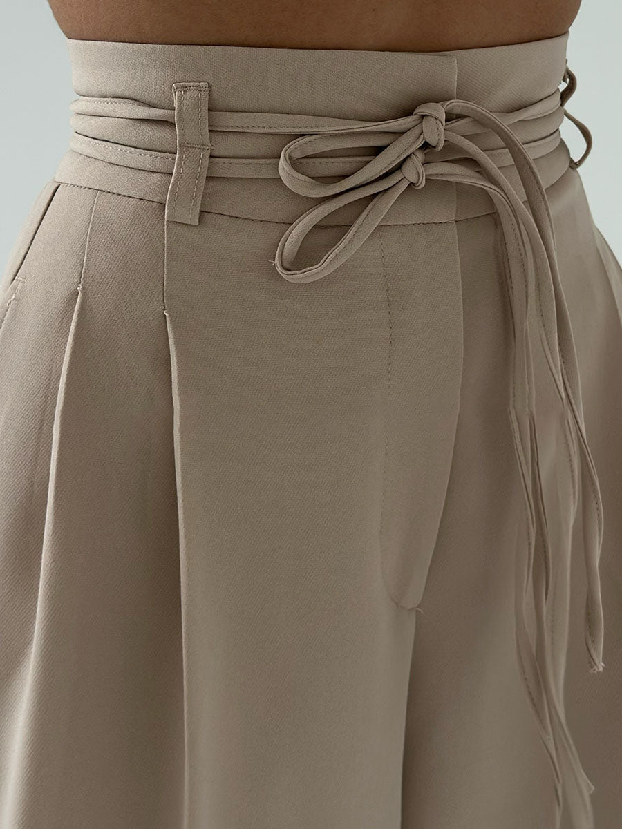 Avenya – pantalon tissé à jambes larges