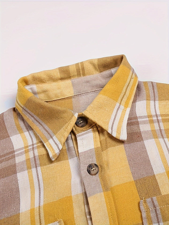 Rilena – chemise à manches longues à carreaux vichy