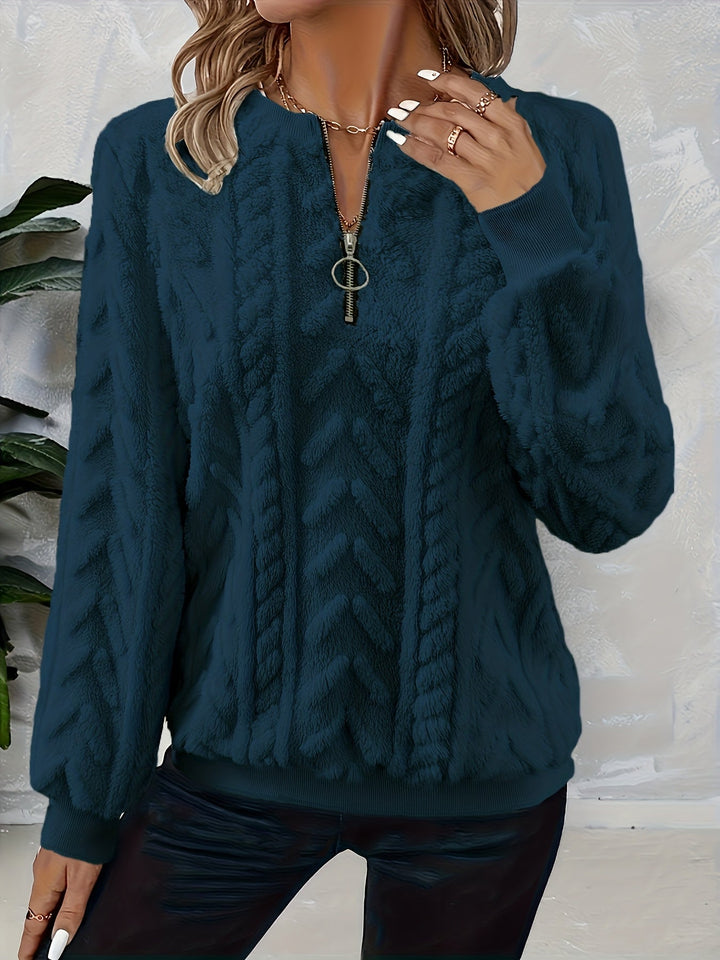 Tirena – sweat-shirt tricoté doublé