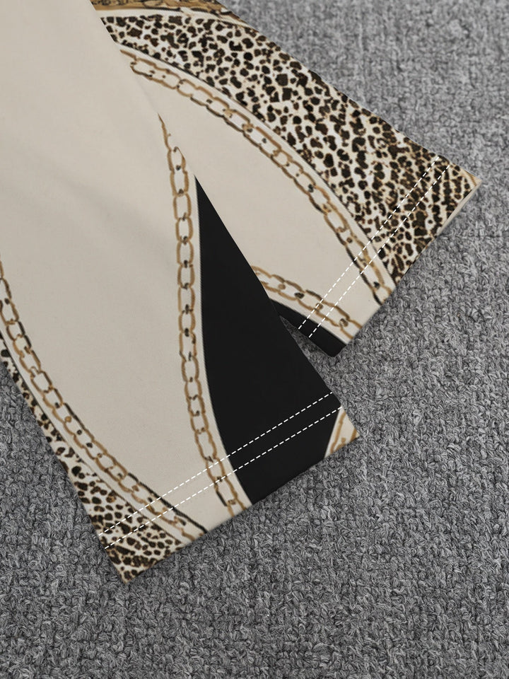 Elaren – T-shirt en maille jersey à imprimé léopard