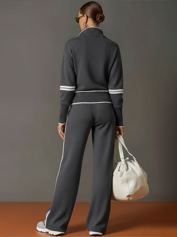 Mireva – Ensemble blouse et pantalon à jambes larges