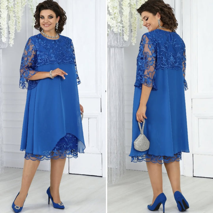 Novira – À empiècements patchwork en mousseline, robe