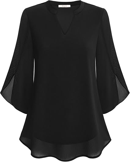 Nerali – Blouse tissée à pans superposés