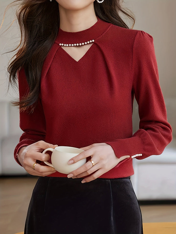 Neraya – pull en viscose à détails perlés