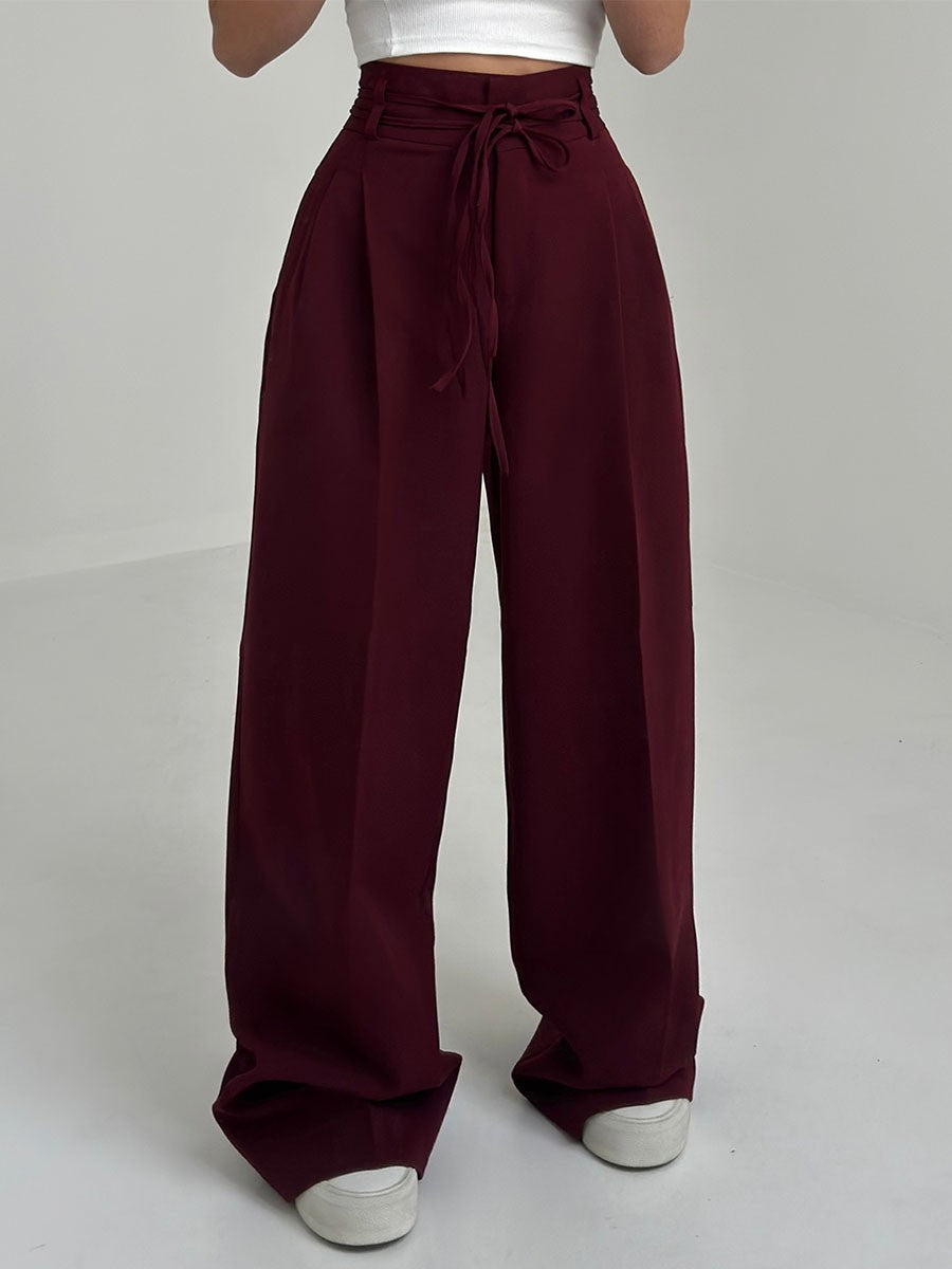 Avenya – pantalon tissé à jambes larges