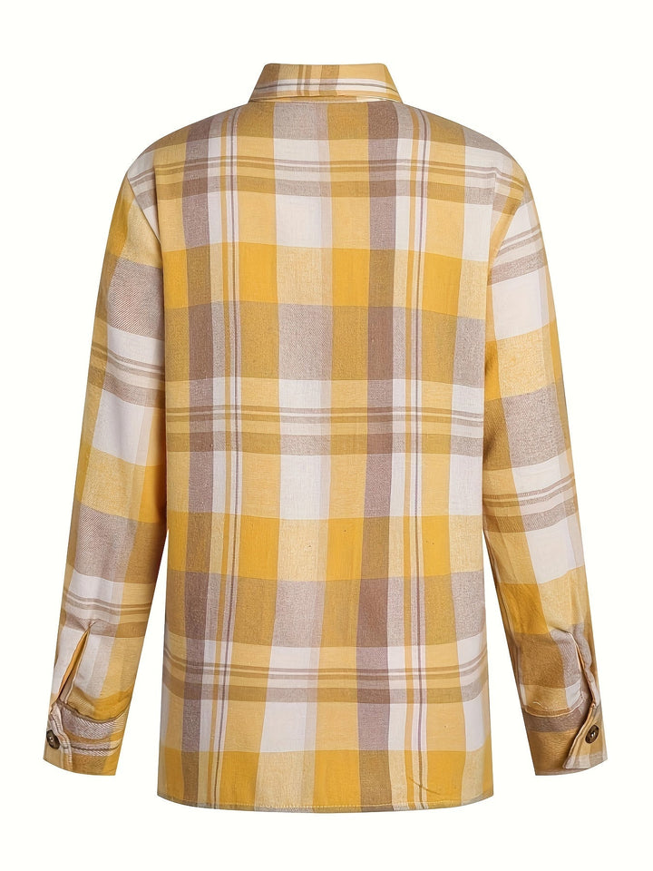 Rilena – chemise à manches longues à carreaux vichy