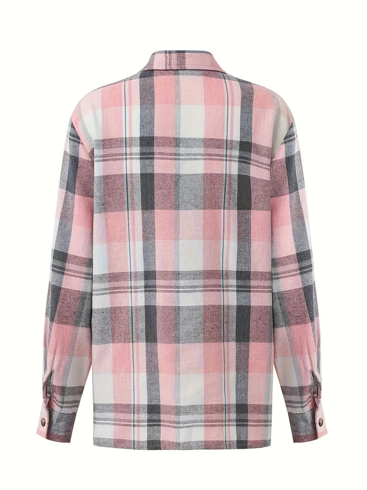 Rilena – chemise à manches longues à carreaux vichy